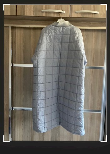 İkoll mont Gri Kapitone - Görsel 5