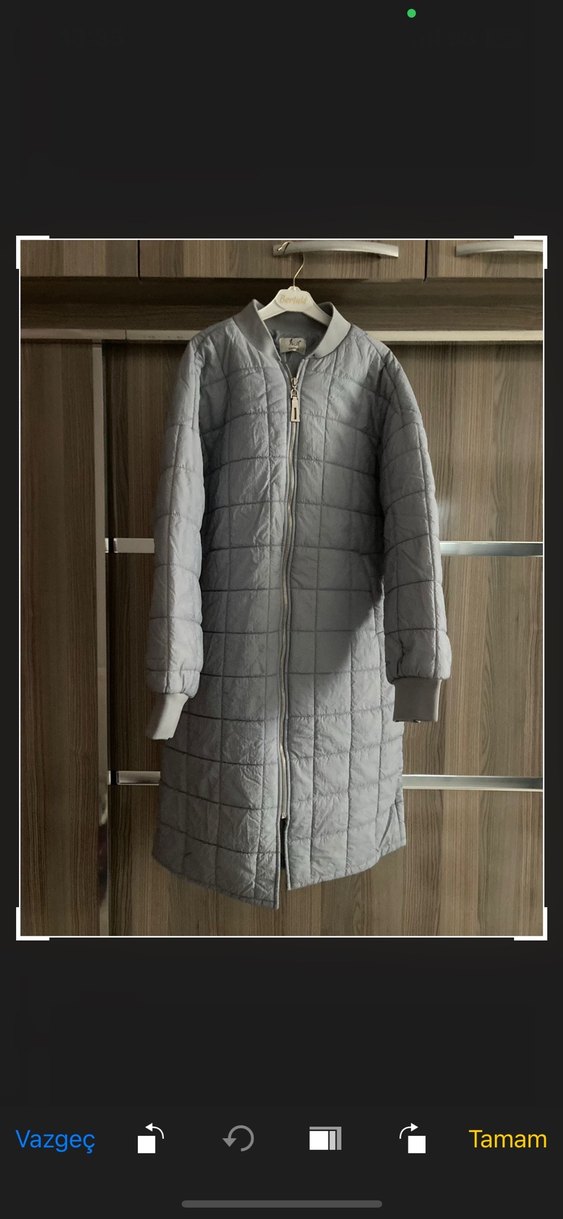 İkoll mont Gri Kapitone - Görsel 2