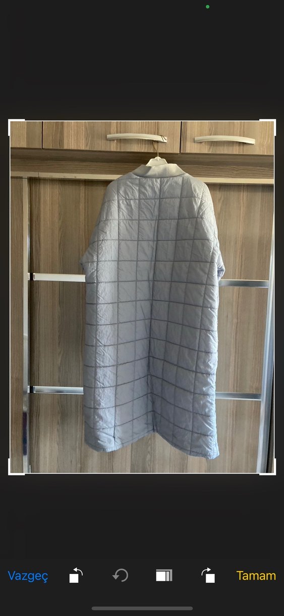 İkoll mont Gri Kapitone - Görsel 5