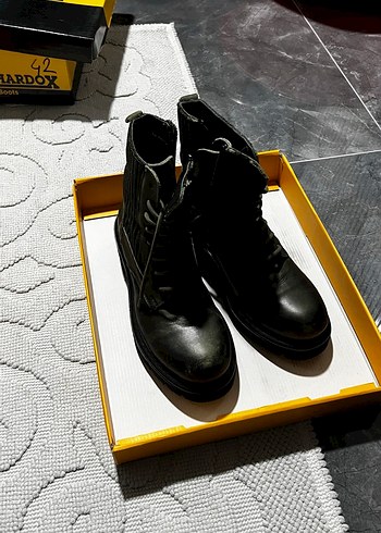 Greyder haki deri mont - Görsel 2