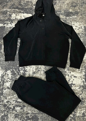 Paul mark Uzun Kollu Siyah Kadın Eşofman Takımı - Görsel 3