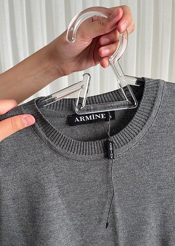 Armine Armine Gri Kadın merserize tunik