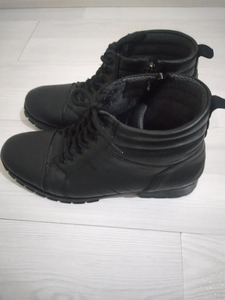 Siyah Bağcıklı Erkek Gotik Bot - Görsel 3