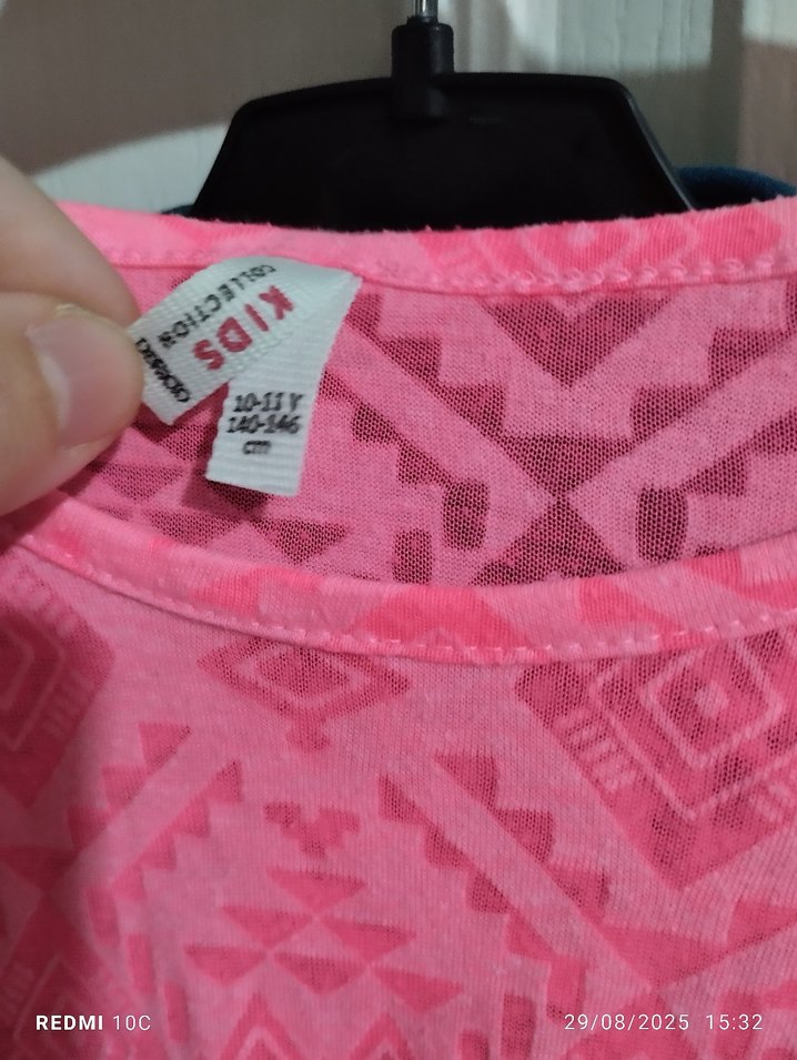 Pembe Bohem Kız Çocuk Pelerini - Görsel 3