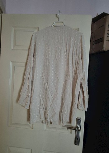 Bağlama Detaylı Beyaz Mini Bohem Pareo - Görsel 4