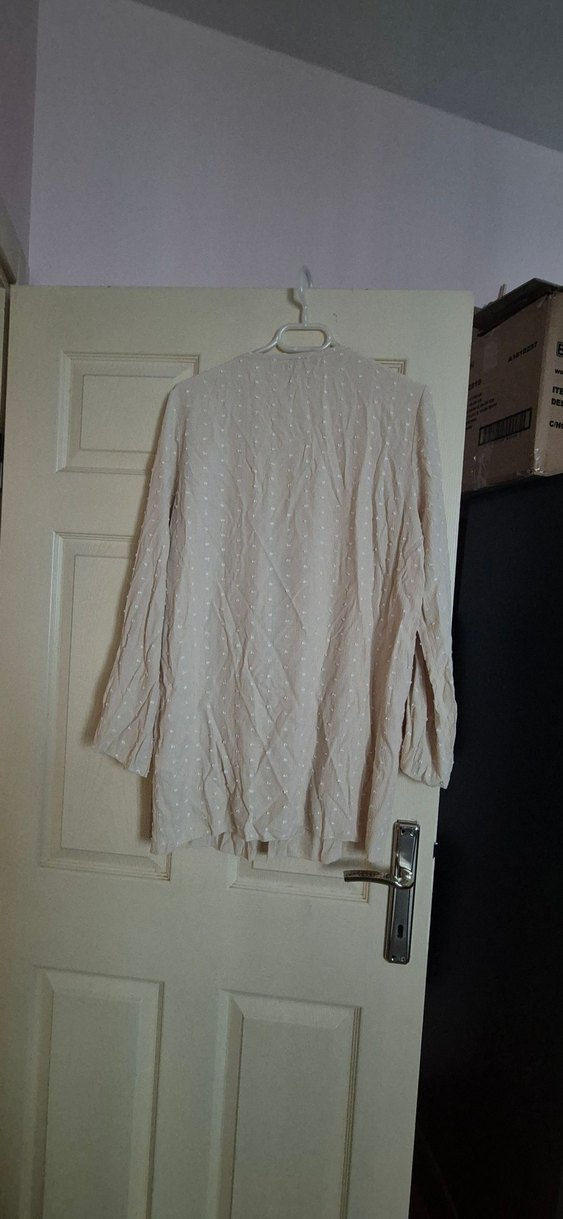 Bağlama Detaylı Beyaz Mini Bohem Pareo - Görsel 4