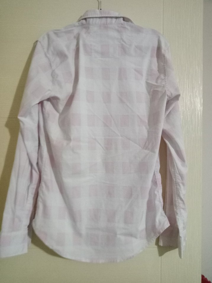 Erkek Beyaz Pamuklu Uzun Kollu Gömlek - Görsel 3