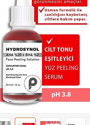 Procsin yüz peeling serum