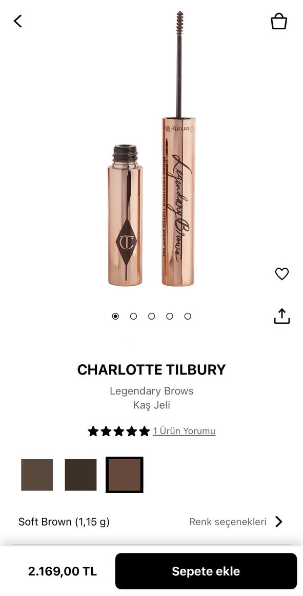 Charlotte tilbury soft brown kaş jeli - Görsel 3