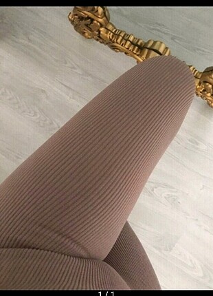 Orijinal H&M fitilli vizon tayt