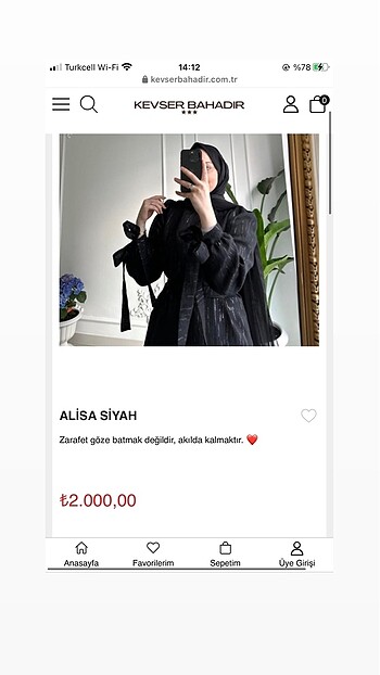 Suud Collection Hiç kullanılmadı etiketli ürün