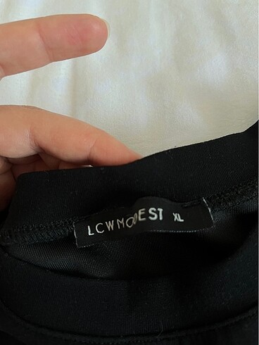 LC Waikiki Siyah sweat tunik
