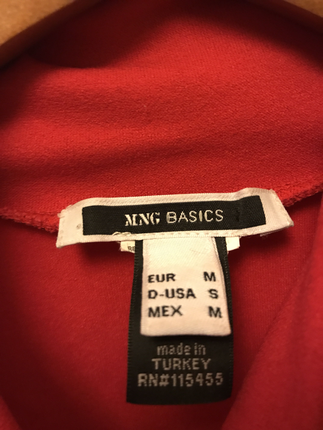 m Beden Kırmızı mango tişört 