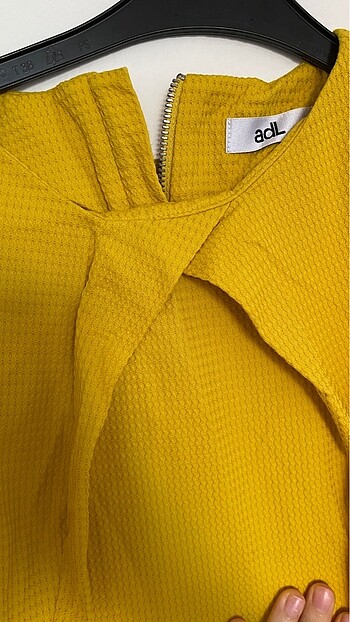 Kadın Limon sarısı elbise - Görsel 2