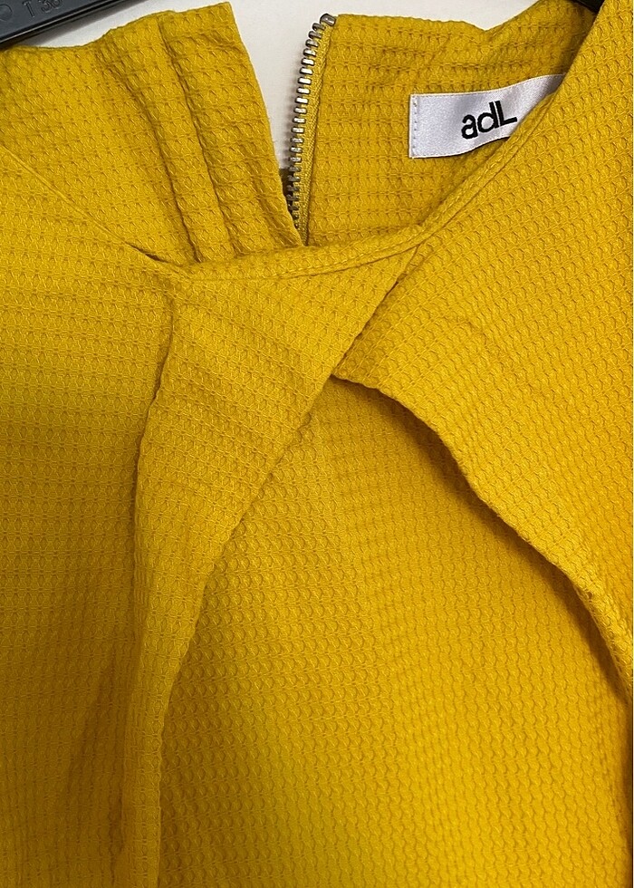 Kadın Limon sarısı elbise - Görsel 2