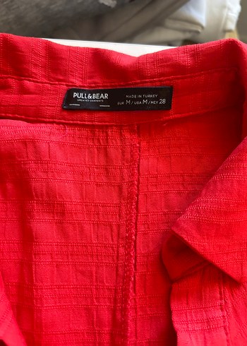 m Beden Kırmızı Pull and bear elbise