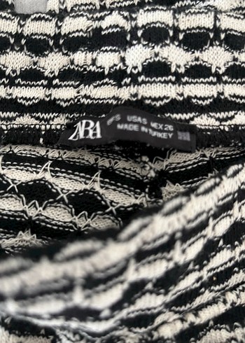 Zara Zara Kadın Regular Fit Zebra Desenli Pantolon