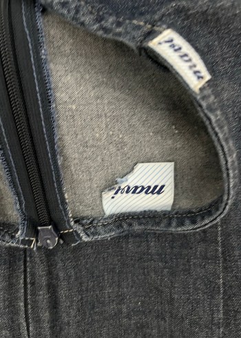 Lacivert Bohem Midi Kot Elbise - Görsel 4