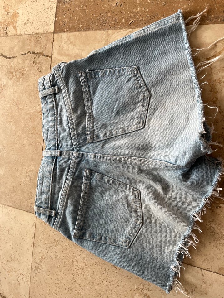 Kadın Bol Kesim Mini Denim Şort - Görsel 3