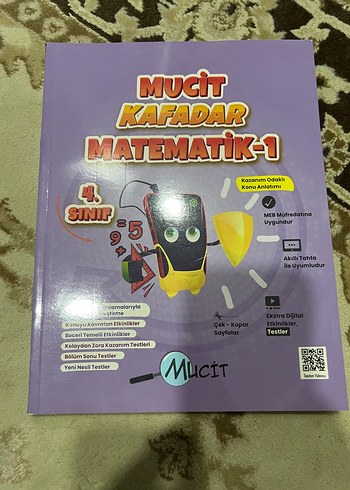 Mucit Kafadar 4. Sınıf Matematik-1ve 2 Kitabı