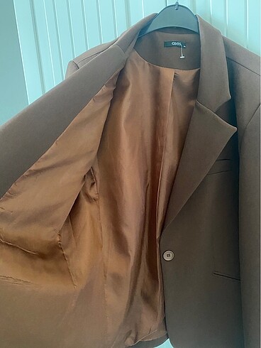 Diğer kahverengi blazer ceket