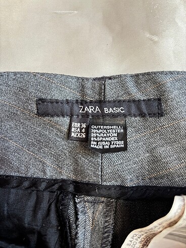 34 Beden gri Renk zara office siren pantolon