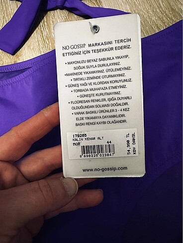 44 Beden Beach wear bikini takım