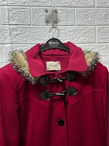 xl Beden bordo Renk Bayan kaban mont