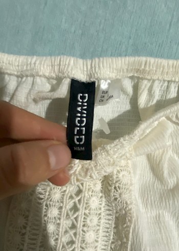 Kadın Beyaz Bohem Dantel Detaylı Bluz - Görsel 3