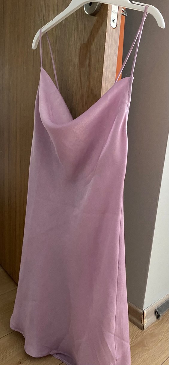 Koton saten elbise - Görsel 4