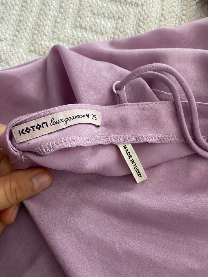 Koton saten elbise - Görsel 5