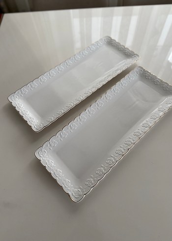 Porselen Baton sunumluk tabaklar ADET FİYATTIR - Görsel 2