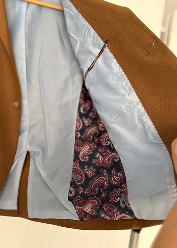 Düğmeli Kahverengi Erkek Ceket - Görsel 4