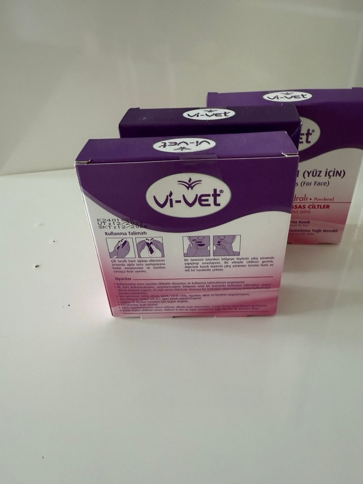 Vi-Vet Pudralı Yüz İçin Sir Ağda Bandı adet fiyattır - Görsel 2