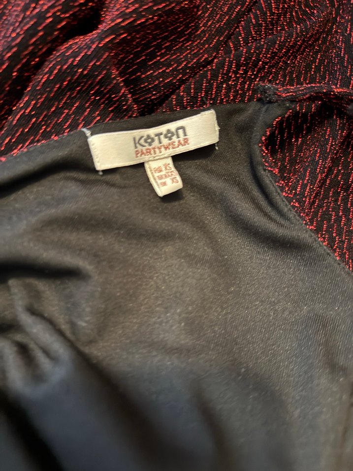 Bordo Simli V Yaka Kadın Tulum - Görsel 3