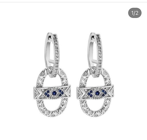 Accessorize zirkon taşlı küpe