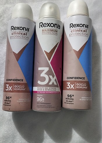 Rexona Kadın Deodorant 96 Saat Koruma 3'lü Set