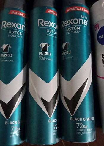 Rexona Women's Invisible Black & White Deodorant 72 Saat