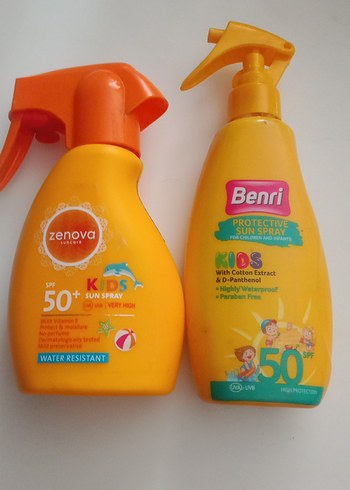 Beden Zenova Çocuk Güneş Spreyi SPF 50+ Suya Dayanıklı
