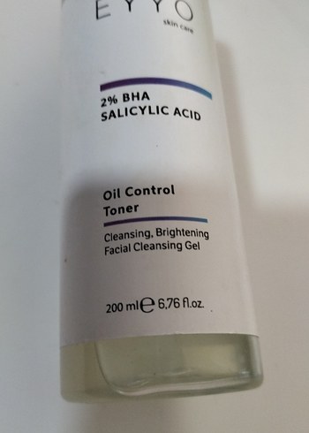 Vogue Eyewear EYYO 2% BHA Salisilik Asit Yağ Kontrol Toniği 200ml