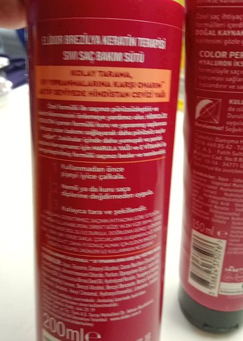 Elidor Brezilya Keratin Terapisi Saç Bakım Sütü - Görsel 5