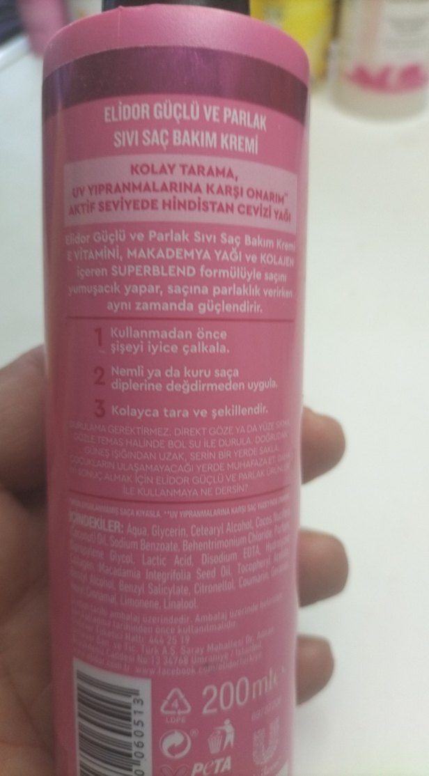 Elidor Güçlü ve Parlak Saç Kremi - Görsel 3