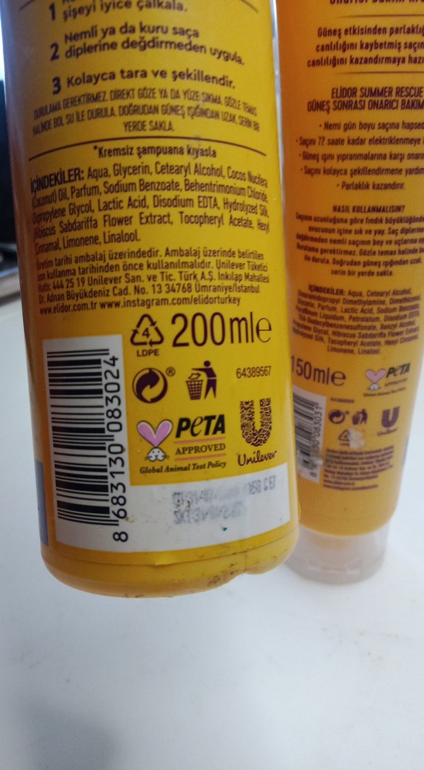 Elidor Summer Rescue Saç Bakım Seti - Görsel 5