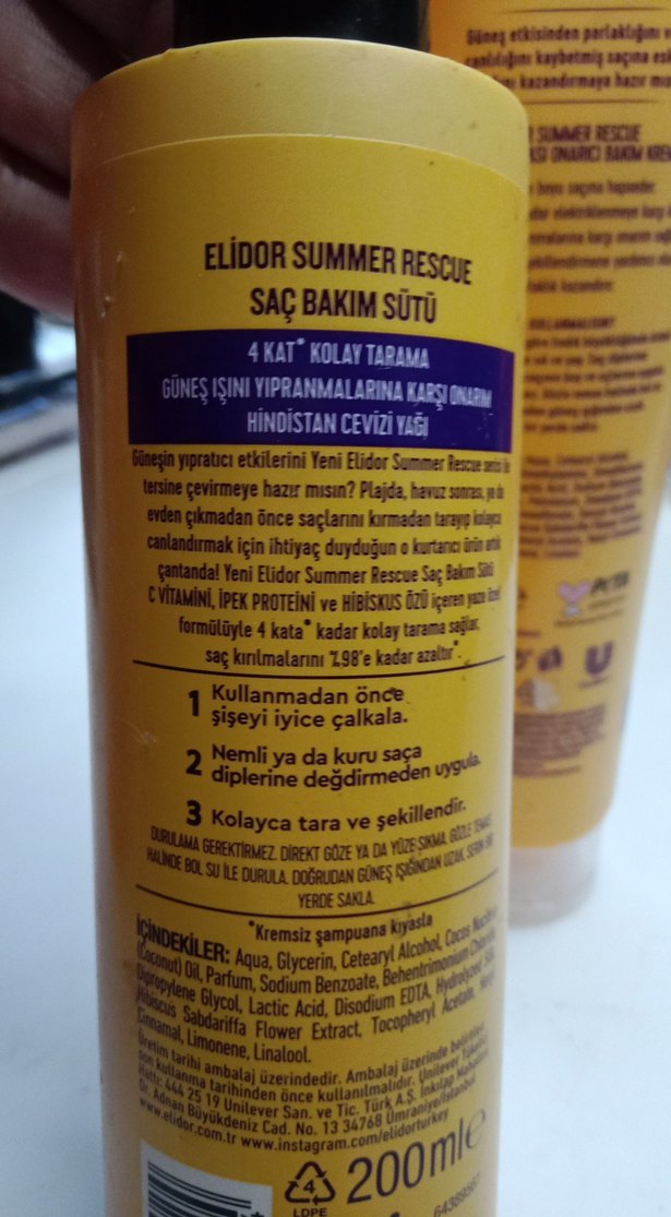 Elidor Summer Rescue Saç Bakım Seti - Görsel 4