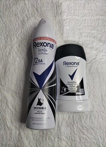 Rexona bayan deodorant ve roll on hiç kullanılmış 