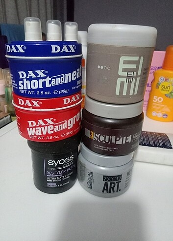 Çeşitli markalarda çeşitli etkilerde saç şekillendirici  - Görsel 6