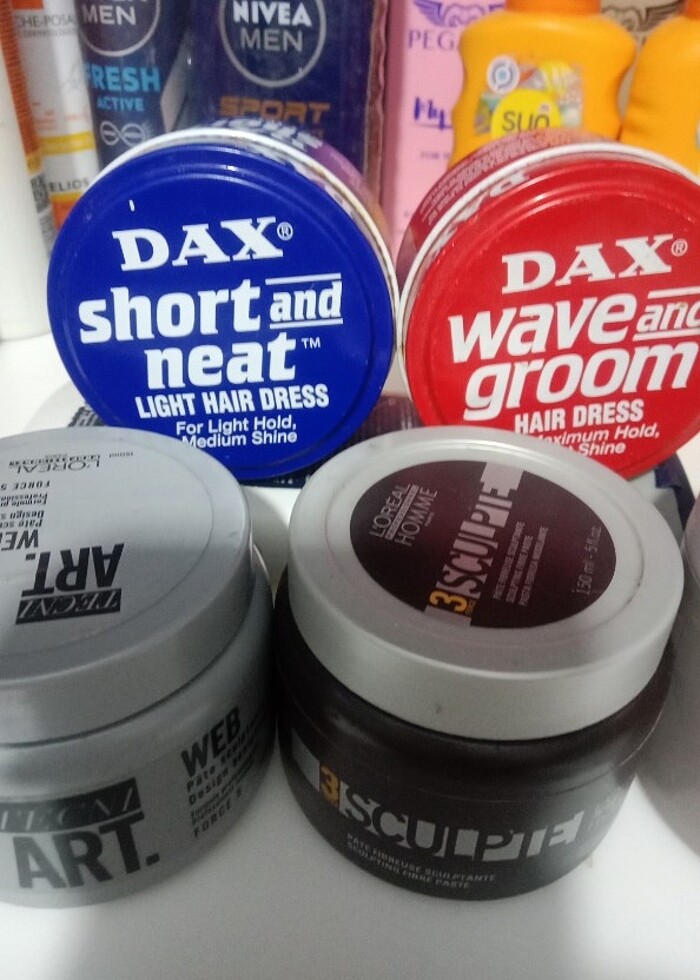 Çeşitli markalarda çeşitli etkilerde saç şekillendirici  - Görsel 5