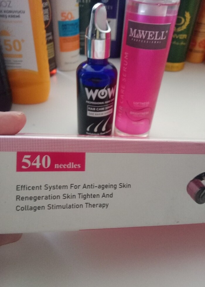 Saç bakımı serumu ve dermoroller  - Görsel 2
