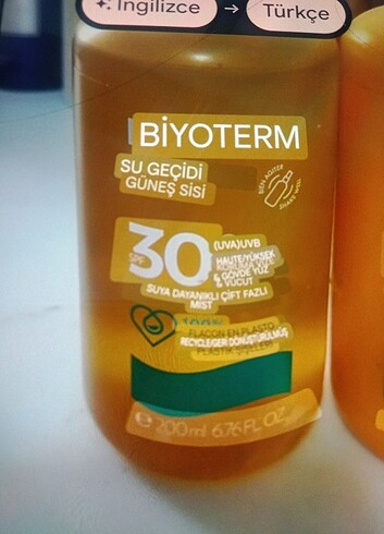 Beden Biotherm güneş ürünleri