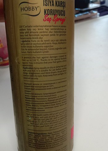 Hobby 220°C Isıya Karşı Koruyucu Saç Spreyi - Görsel 5